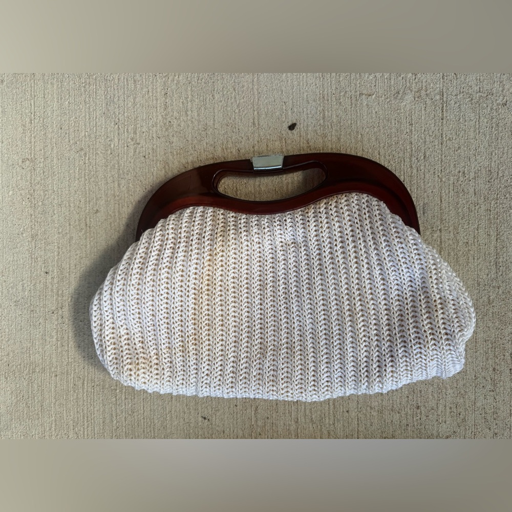 Vintage John Wind Crochet Clutch Bag